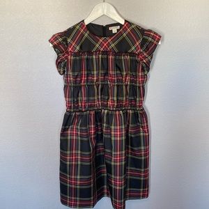 Crew cuts, girls tartan dress, size 10, zip back